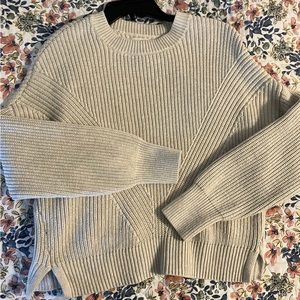 Abercrombie & Fitch cream sweater, Size L